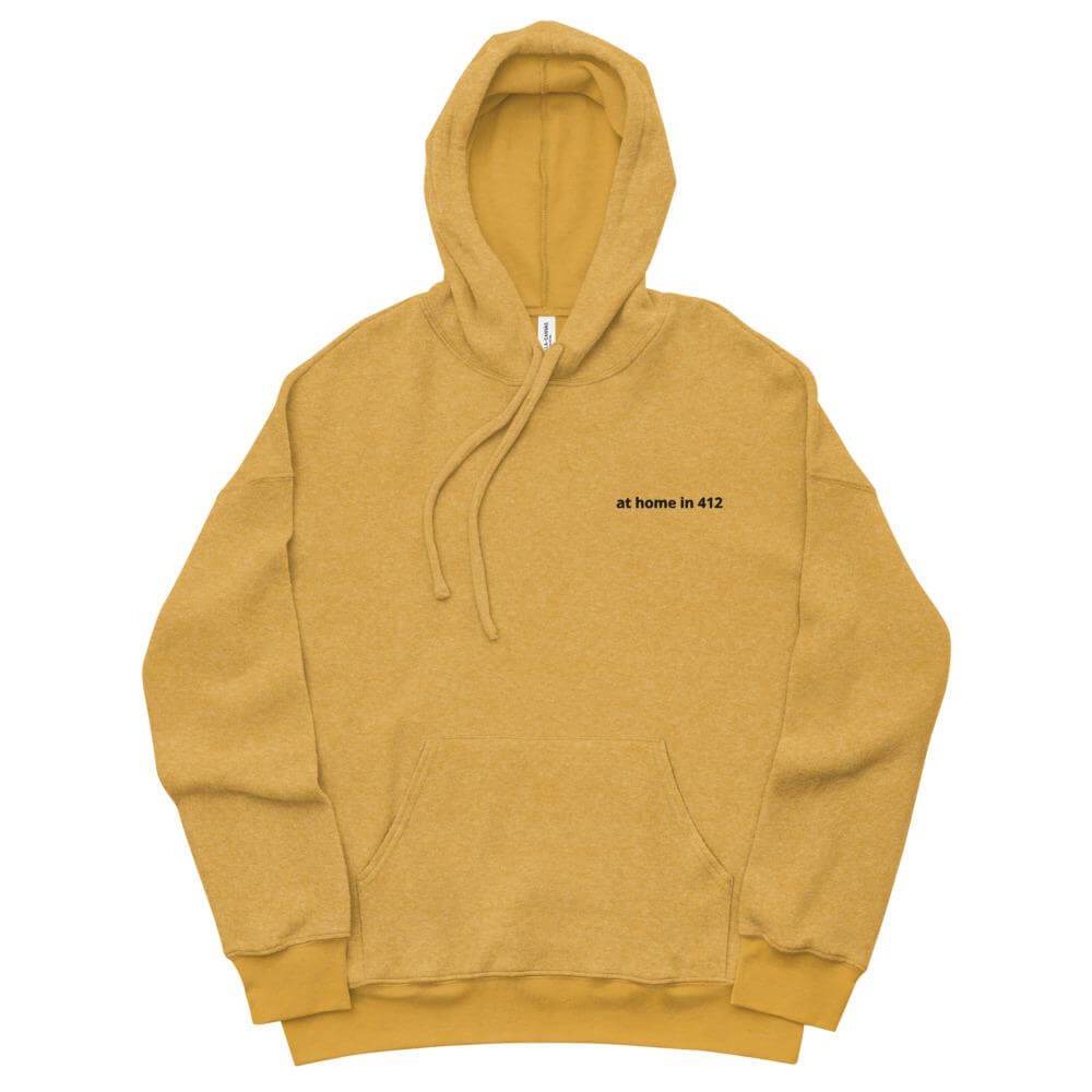 City Shirt Co at home in 412™ sueded hoodie Heather Mustard / S
