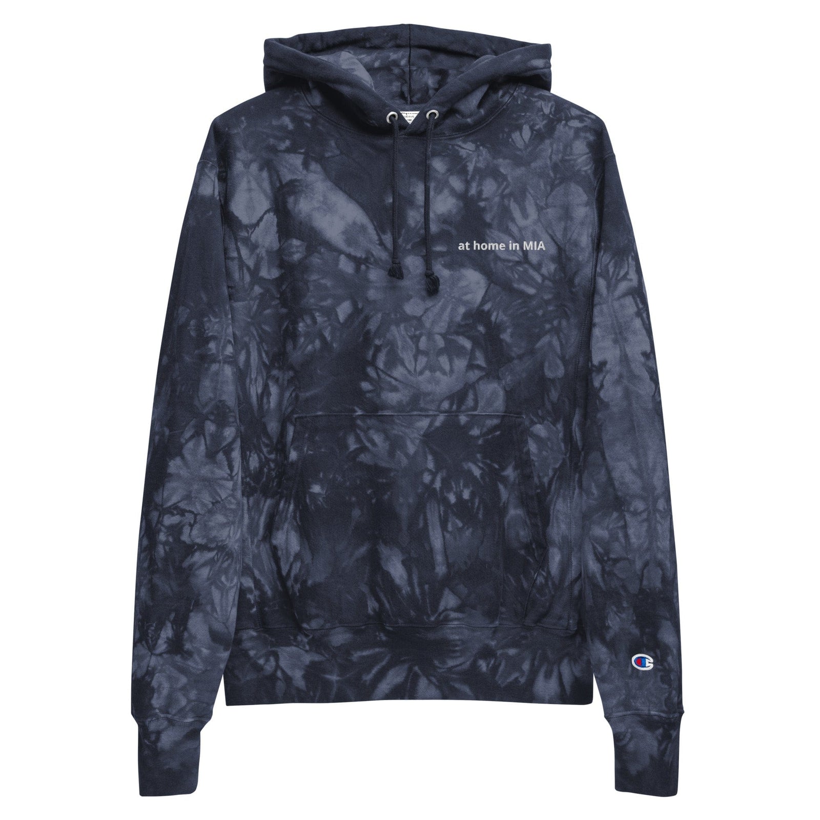 City Shirt Co at home in MIA™ tie-dye hoodie Navy / S