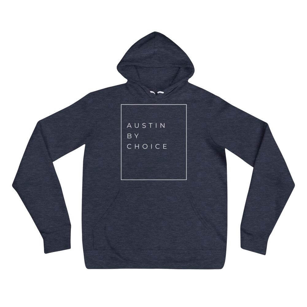City Shirt Co AUSTIN BY CHOICE™ Hoodie Heather Navy / S AUSTIN BY CHOICE™ Hoodie | Quality Local Apparel | City Shirt Co