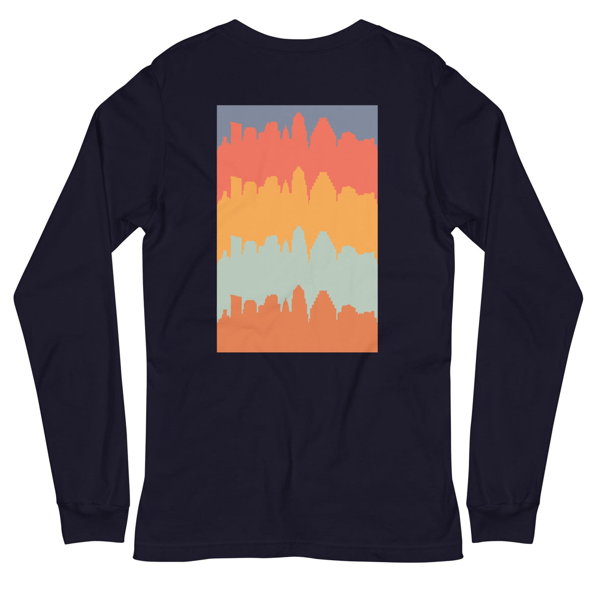 City Shirt Co Austin City Comfort Long Sleeve T-Shirt