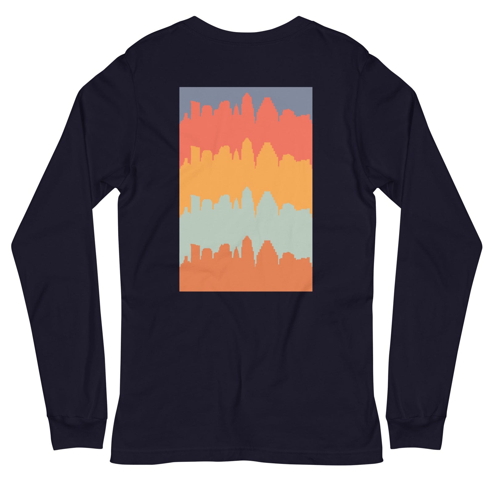 City Shirt Co Austin City Comfort Long Sleeve T-Shirt