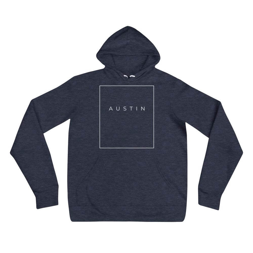 City Shirt Co Austin Essential Hoodie Heather Navy / S Austin Essential Hoodie | | Quality Local Style | City Shirt Co