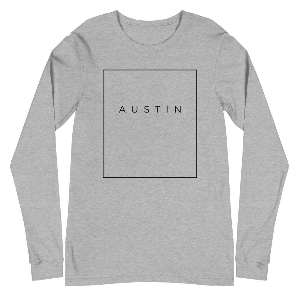 City Shirt Co Austin Essential Long Sleeve T-Shirt Athletic Heather / XS Austin Essential Collection | Long Sleeve T-Shirt | City Shirt Co
