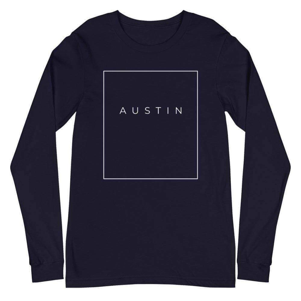 City Shirt Co Austin Essential Long Sleeve T-Shirt Navy / XS Austin Essential Collection | Long Sleeve T-Shirt | City Shirt Co