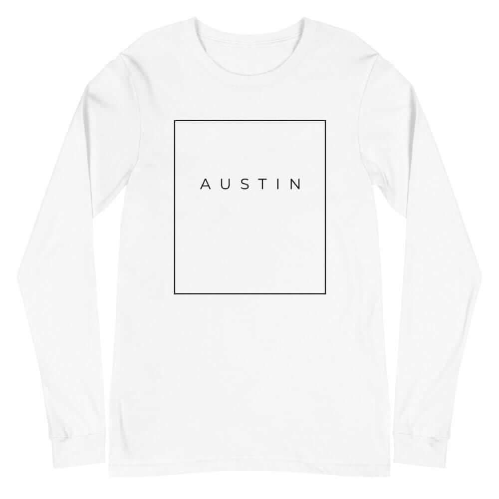 City Shirt Co Austin Essential Long Sleeve T-Shirt White / XS Austin Essential Collection | Long Sleeve T-Shirt | City Shirt Co