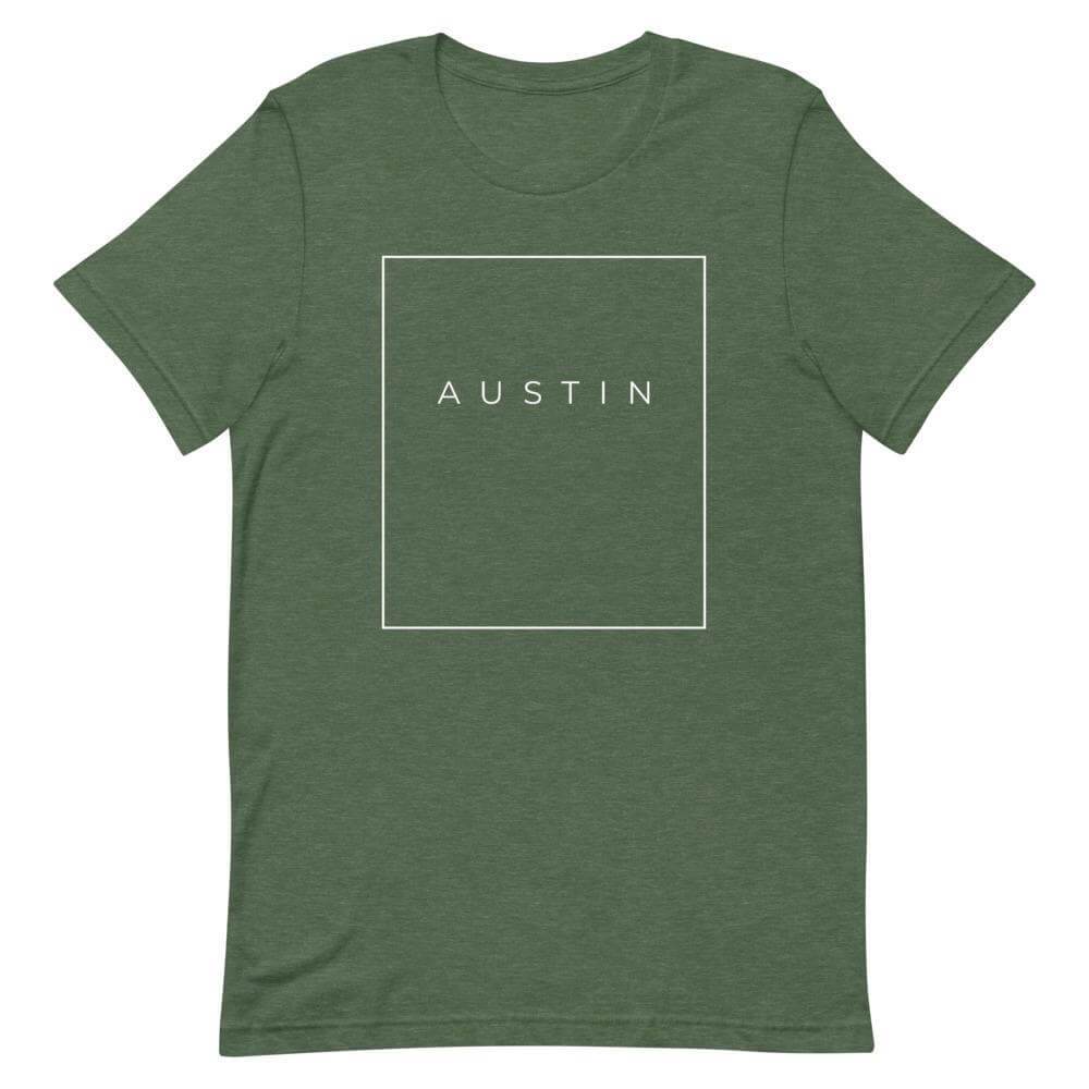 City Shirt Co Austin Essential T-Shirt Heather Forest / M Austin Essential T-Shirt | Quality Local Style | City Shirt Co