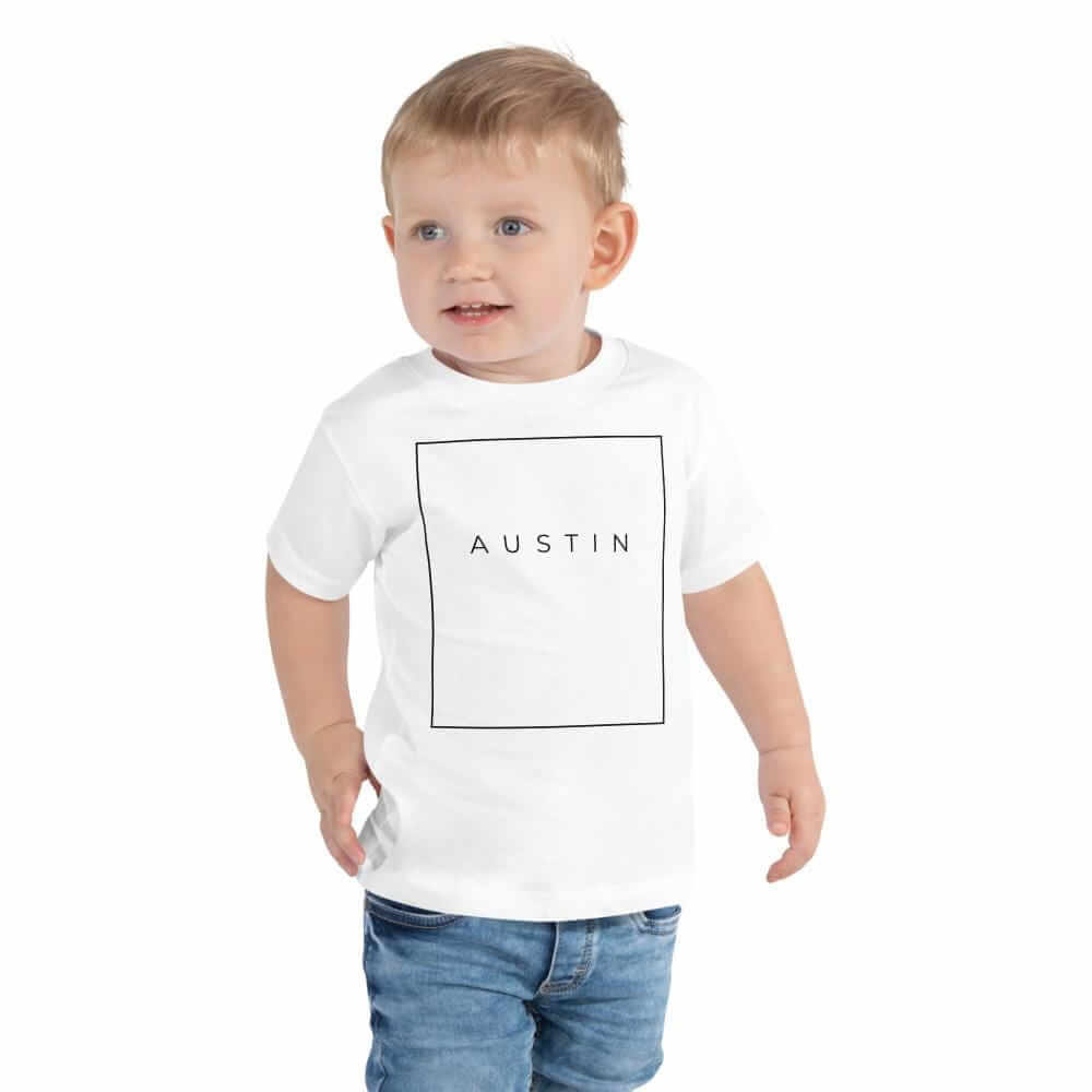 City Shirt Co Austin Essential Toddler T-Shirt White / 2T Austin Essential Toddler T-Shirt | Quality Local Style | City Shirt Co