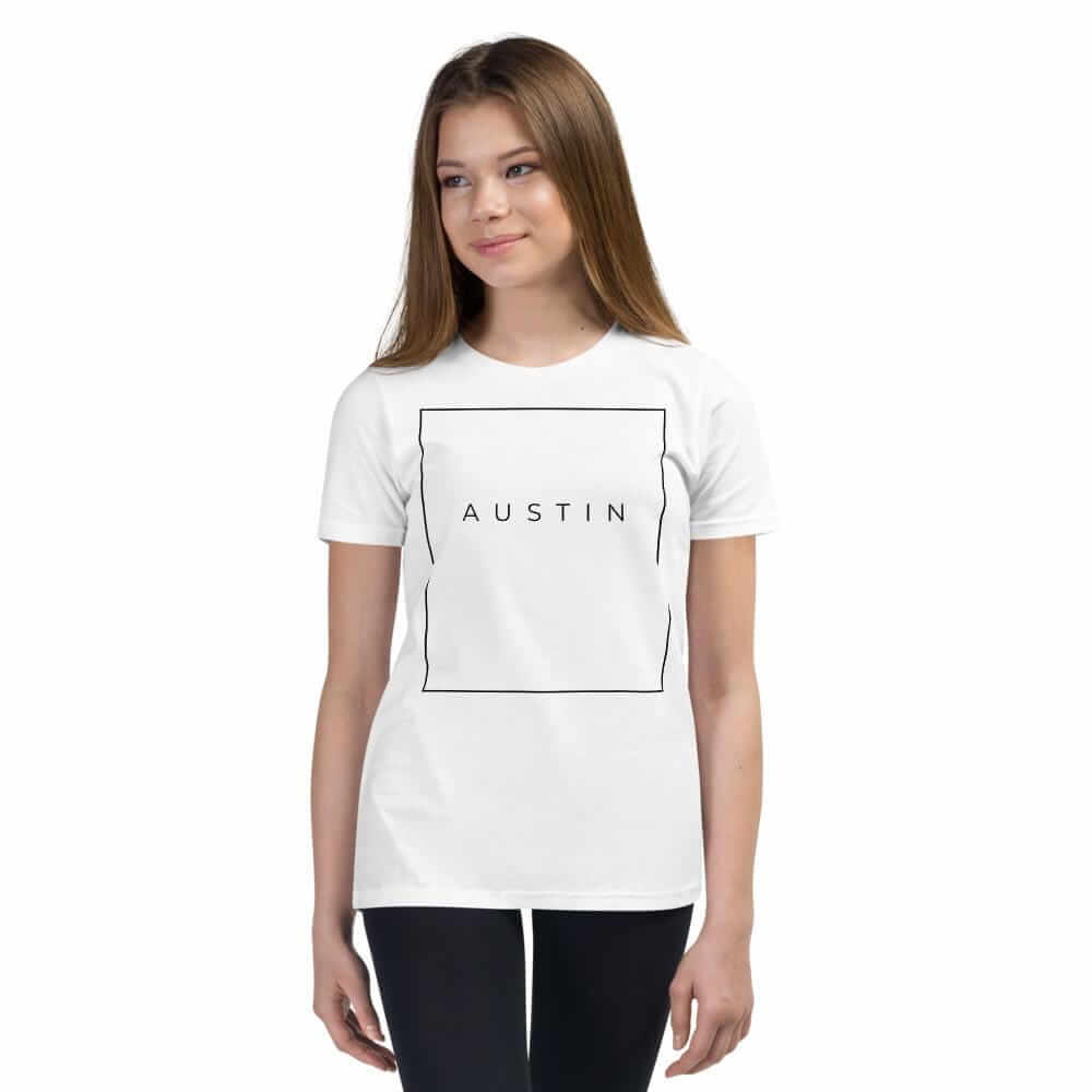 City Shirt Co Austin Essential Youth T-Shirt White / S Austin Essential Youth T-Shirt | Quality Local Style | City Shirt Co
