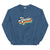 City Shirt Co Austin Retro Crewneck Sweatshirt Indigo Blue / S