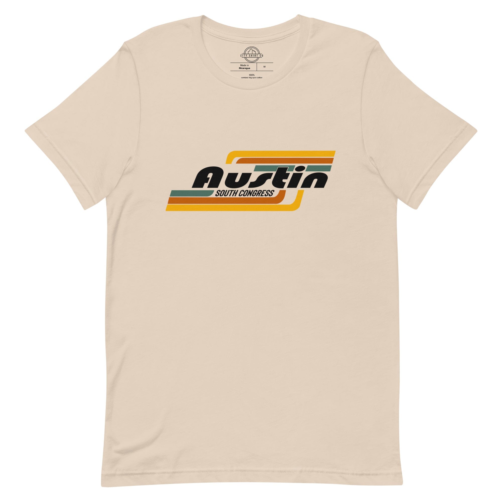 City Shirt Co Austin | South Congress Neighborhood T Shirt Soft Cream / XS