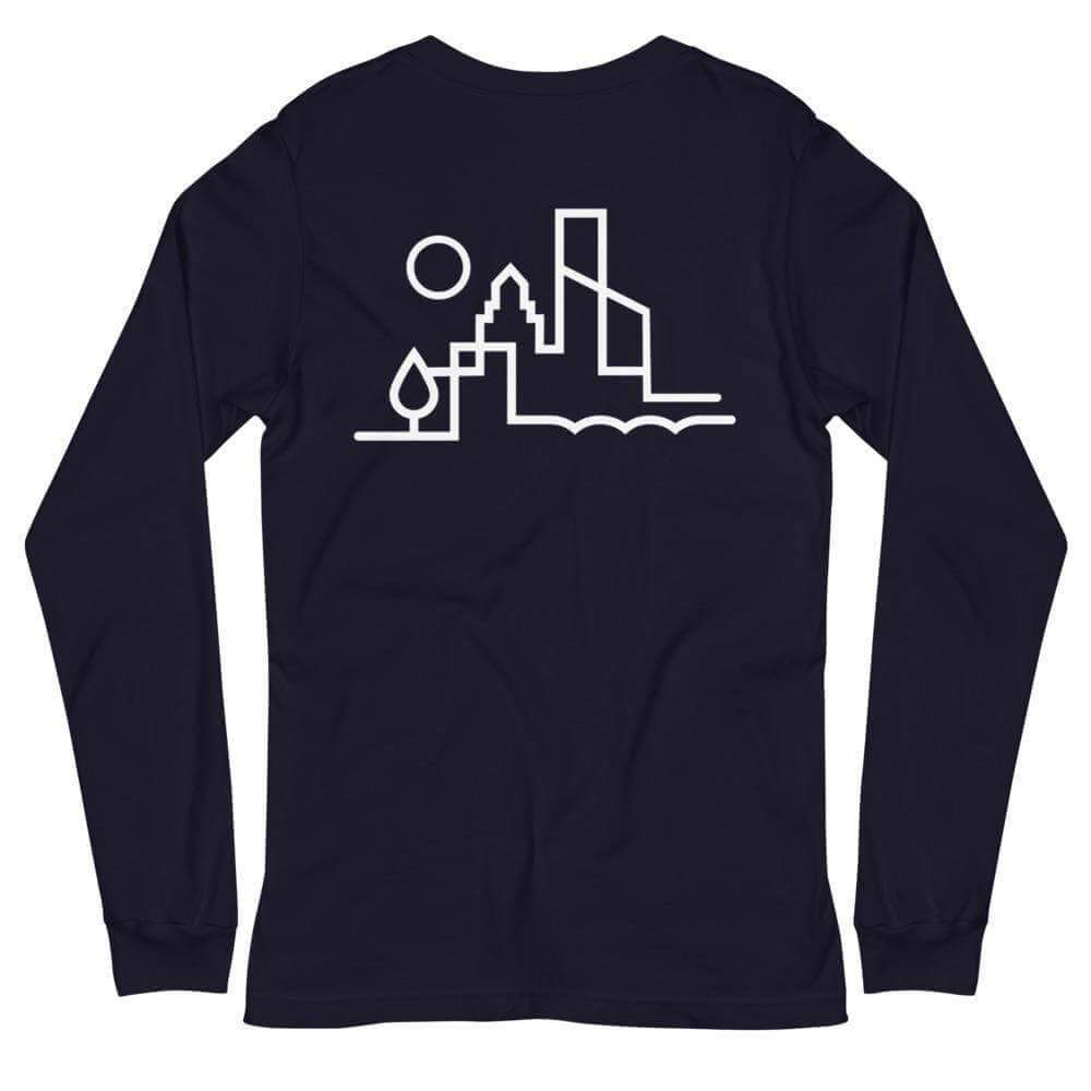 City Shirt Co Austin Urban Dweller Back Print Long Sleeve T-Shirt Austin Urban Dweller Back Print Long Sleeve T-Shirt | City Shirt Co