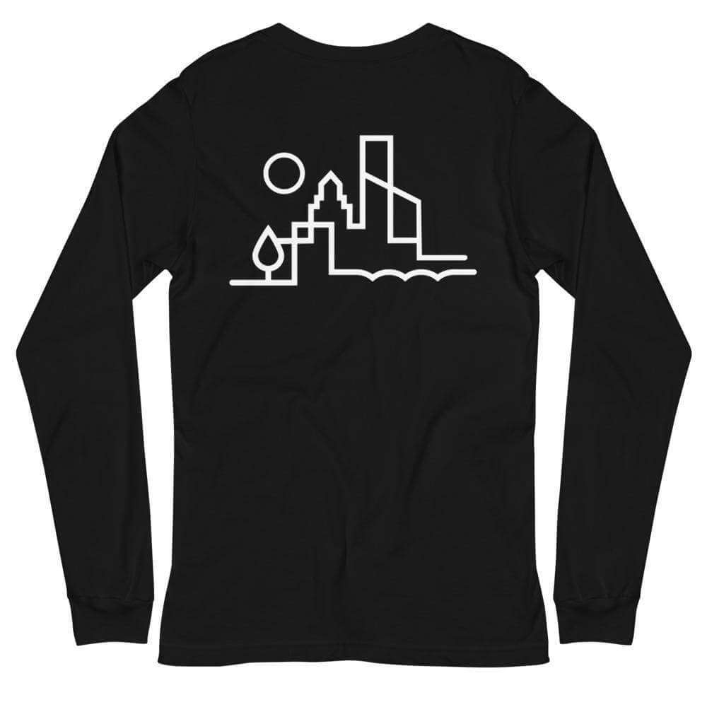 City Shirt Co Austin Urban Dweller Back Print Long Sleeve T-Shirt Austin Urban Dweller Back Print Long Sleeve T-Shirt | City Shirt Co