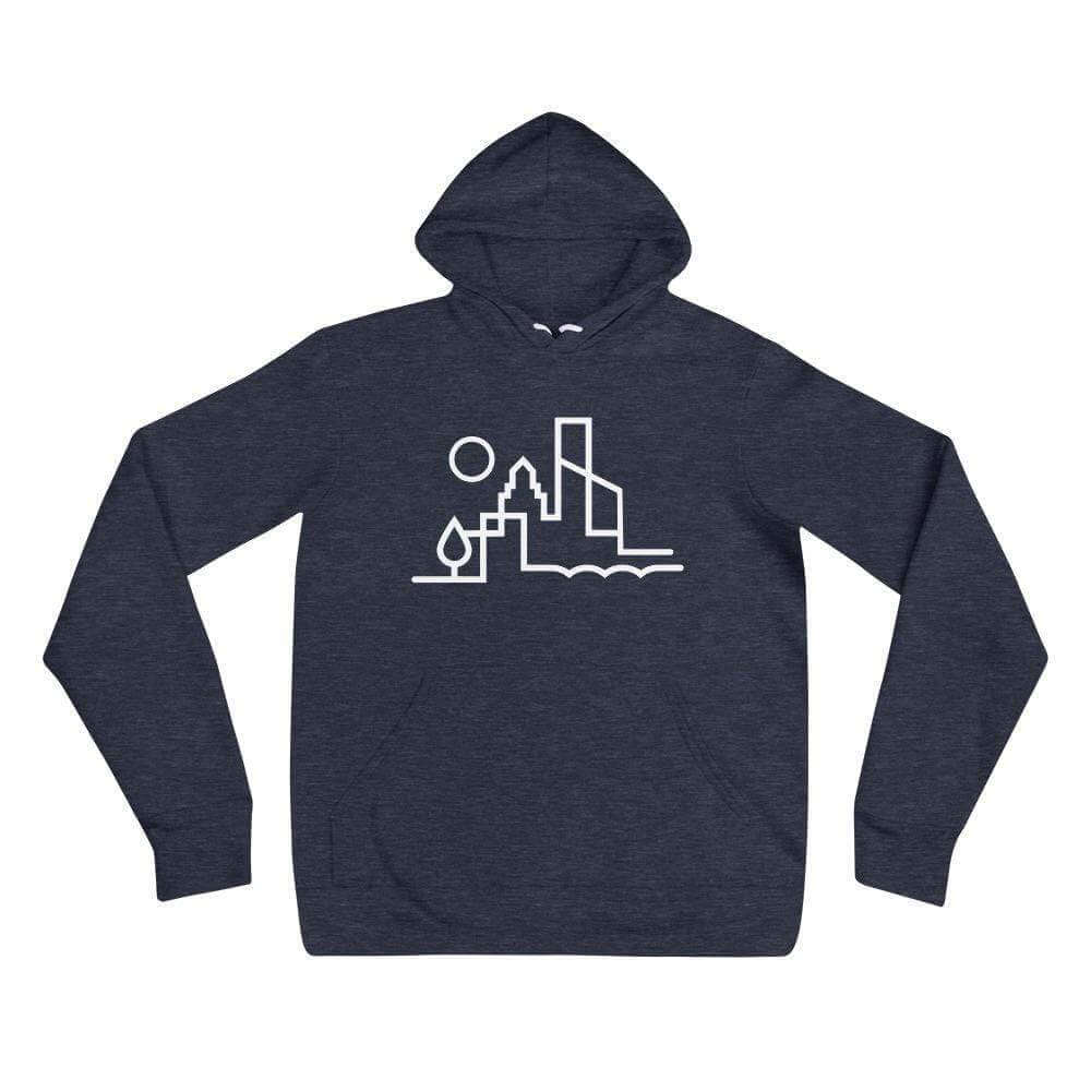 City Shirt Co Austin Urban Dweller Hoodie Heather Navy / S Austin Urban Dweller Hoodie | Quality Local Style | City Shirt Co