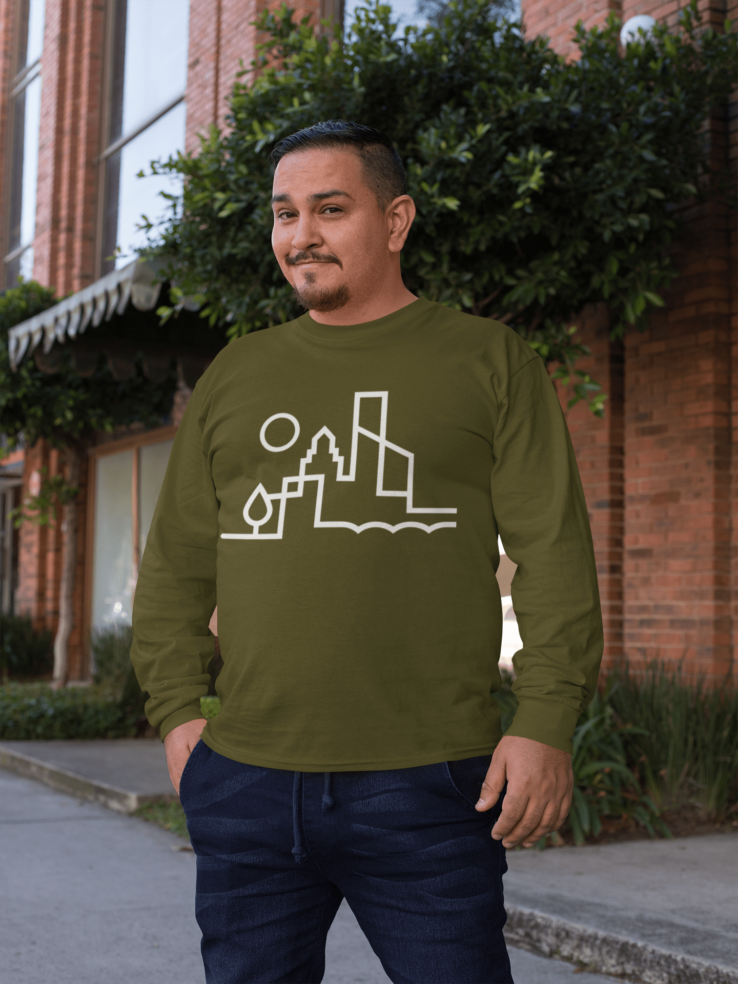 City Shirt Co Austin Urban Dweller Long Sleeve T-Shirt Austin Urban Dweller Long Sleeve T-Shirt | City Shirt Co
