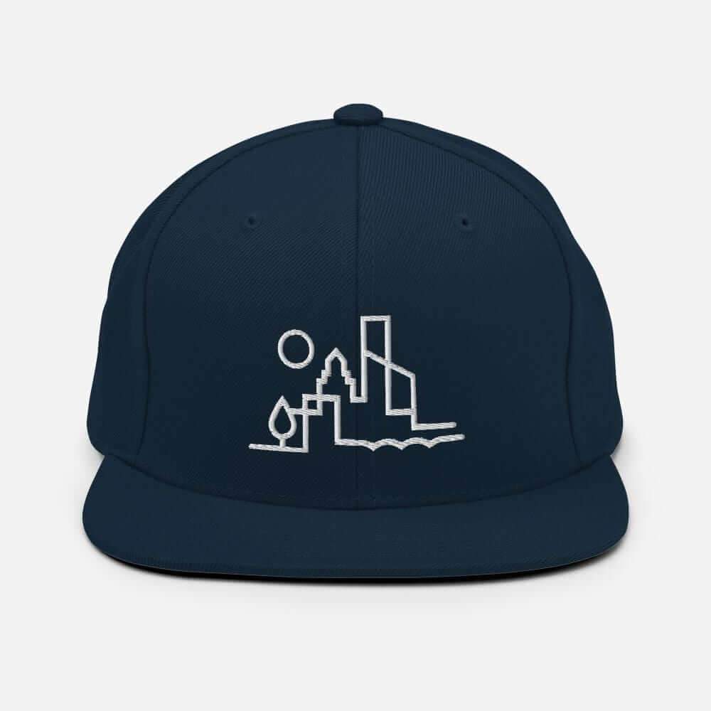 City Shirt Co Austin Urban Dweller Snapback Hat Dark Navy Austin Snapback Hat | Quality Local Style | City Shirt Co