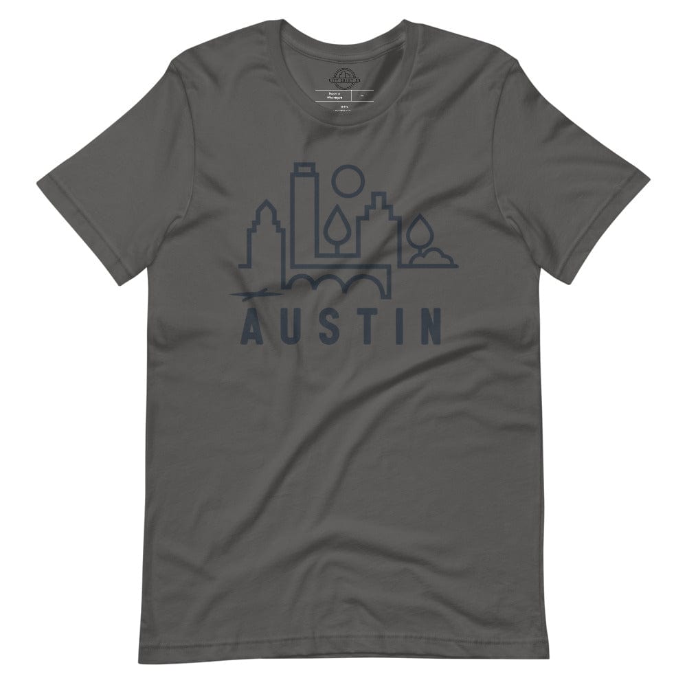 City Shirt Co Austin Urban Dweller Tee Asphalt / S