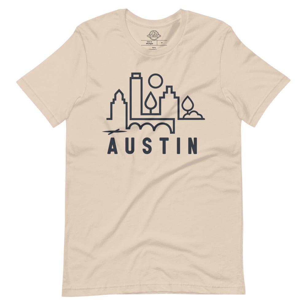 City Shirt Co Austin Urban Dweller Tee Soft Cream / XS