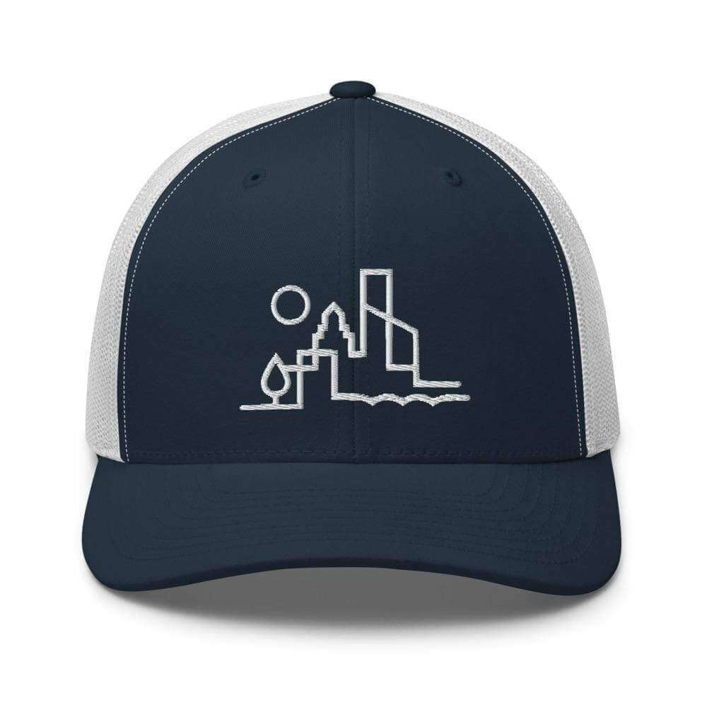 City Shirt Co Austin Urban Dweller Trucker Hat Navy/ White Austin Urban Dweller Trucker Hat | Quality Local Style | City Shirt Co