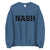 City Shirt Co Classic NASH | Nashville Crewneck Sweatshirt Indigo Blue / S