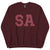 City Shirt Co Classic SA | San Antonio Crewneck Sweatshirt Maroon / S