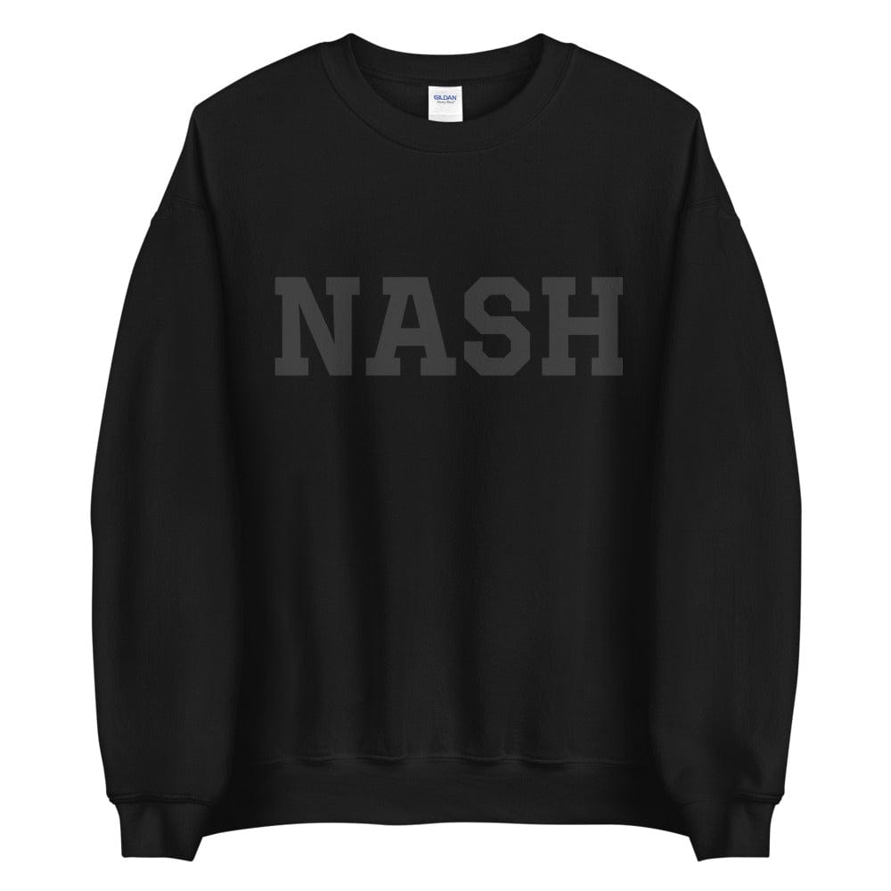 City Shirt Co Classing NASH | Nashville Crewneck Sweatshirt Black / S