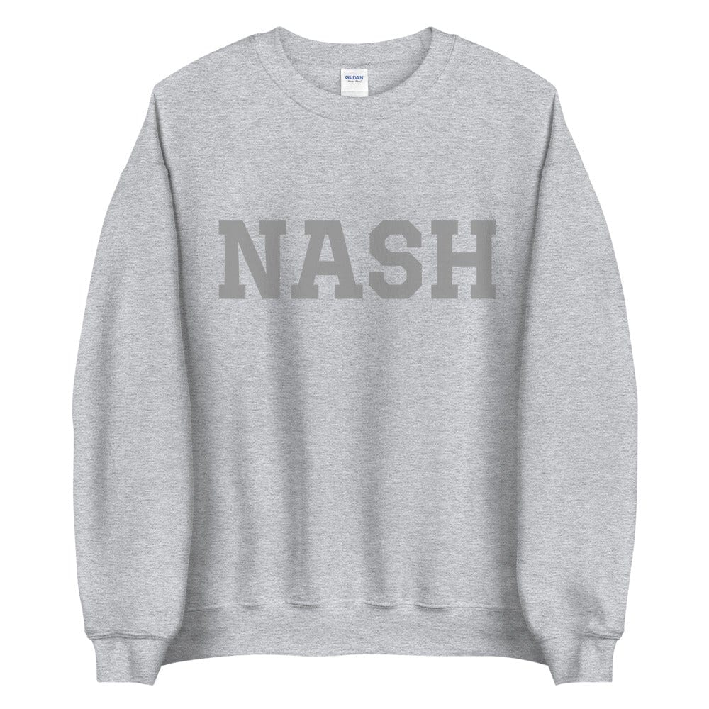 City Shirt Co Classing NASH | Nashville Crewneck Sweatshirt Sport Grey / S
