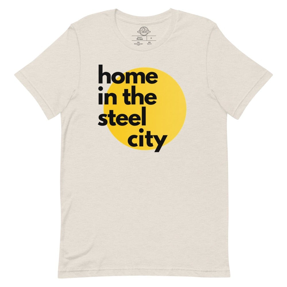 City Shirt Co home in the steel city | Pittsburgh t-shirt Heather Dust / S
