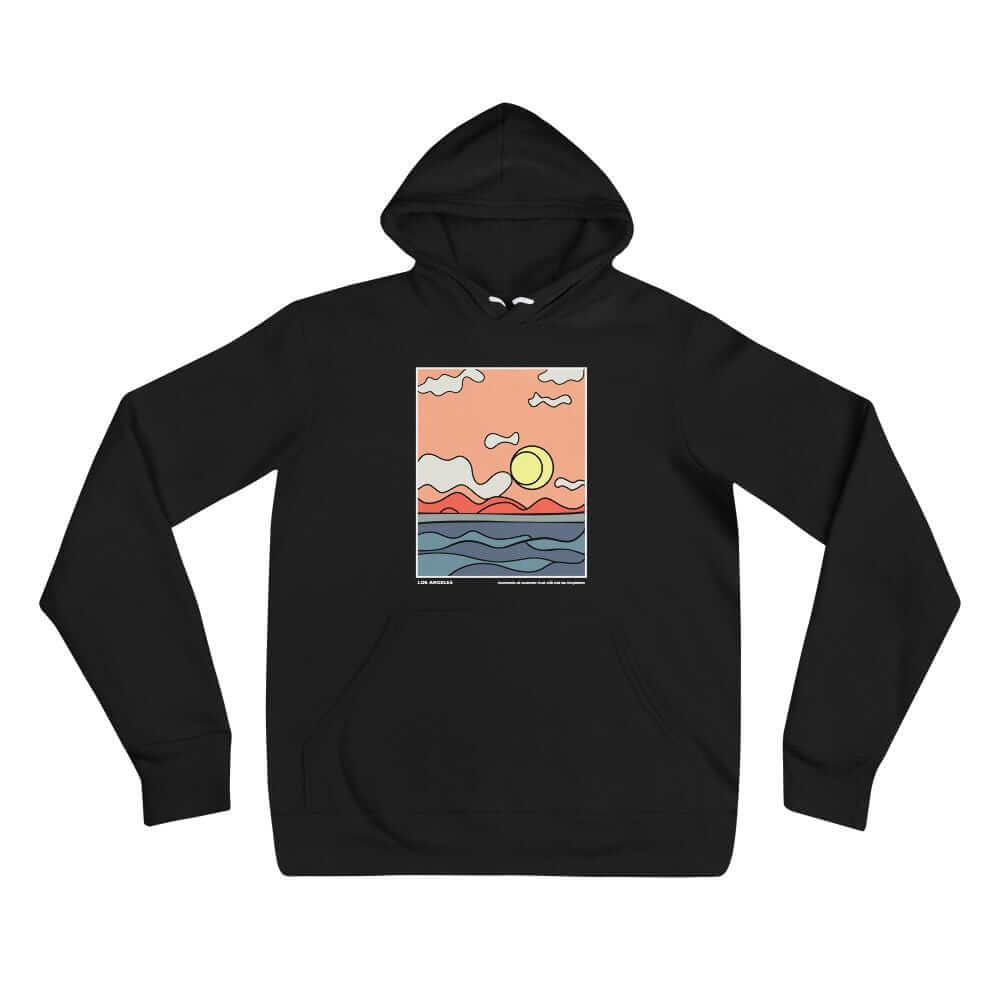 City Shirt Co LA Moments of Summer Hoodie Black / S