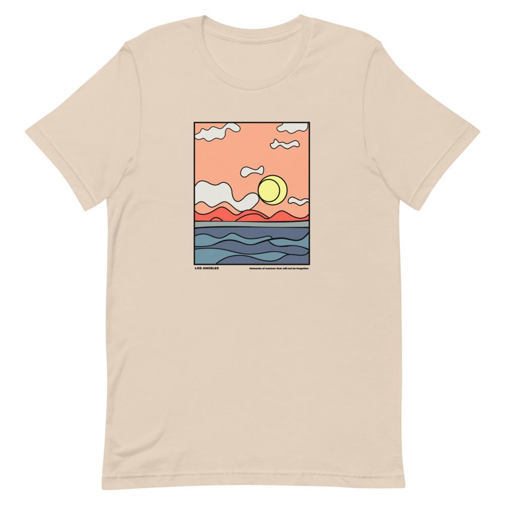 City Shirt Co LA Moments of Summer T-Shirt Soft Cream / S
