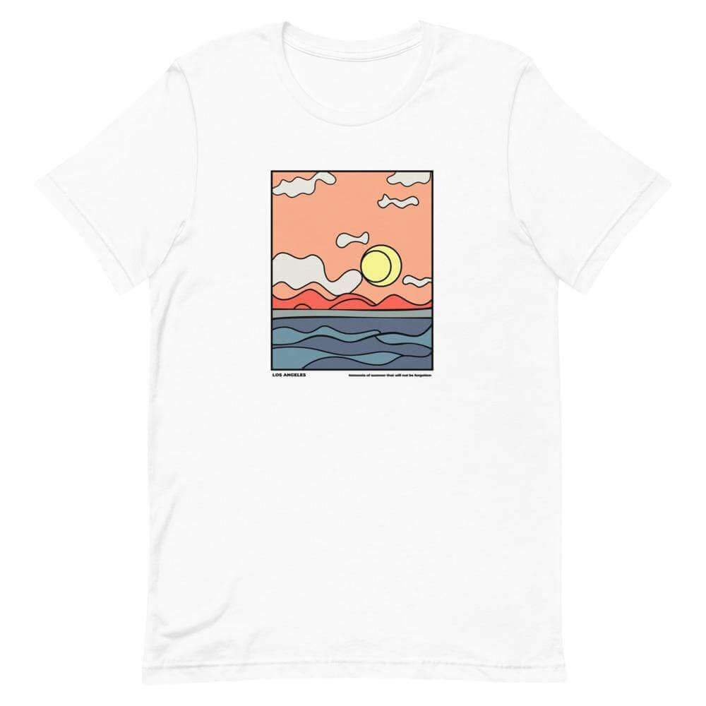 City Shirt Co LA Moments of Summer T-Shirt White / XS