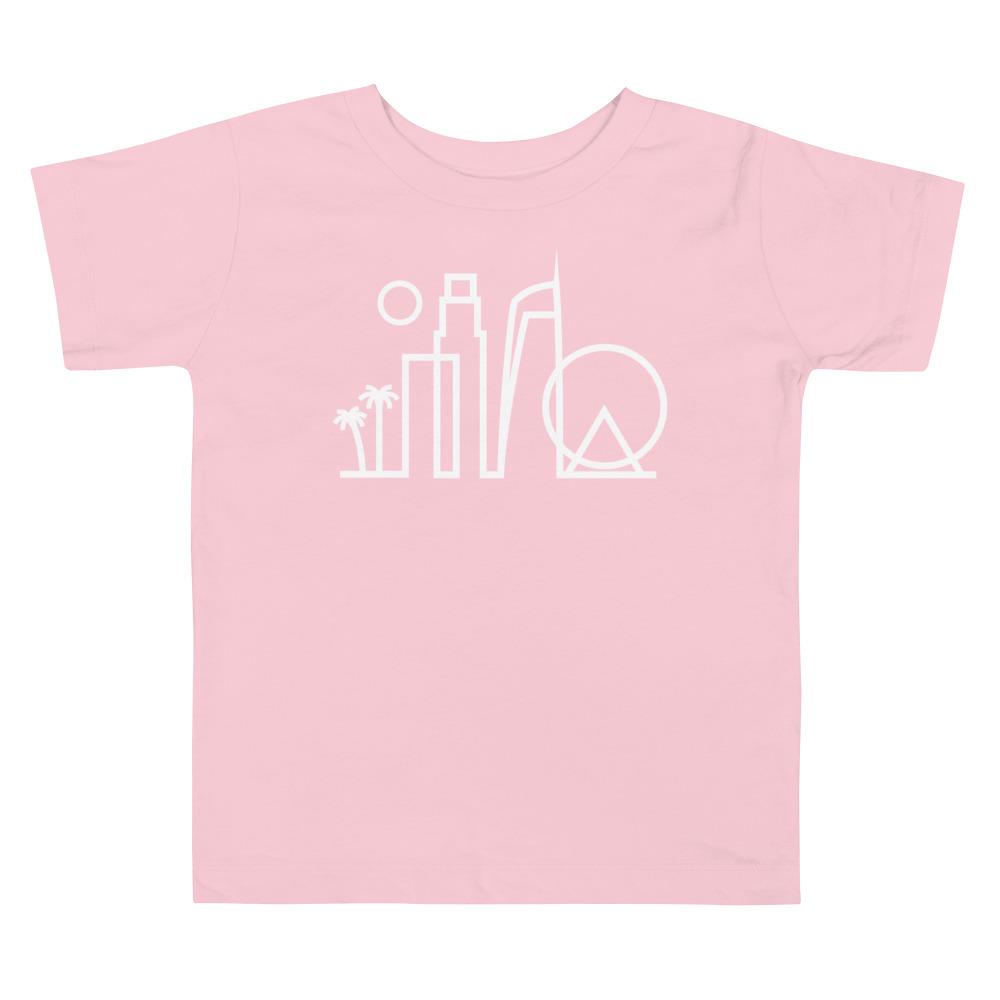 City Shirt Co LA Urban Dweller Toddler T-Shirt Pink / 2T
