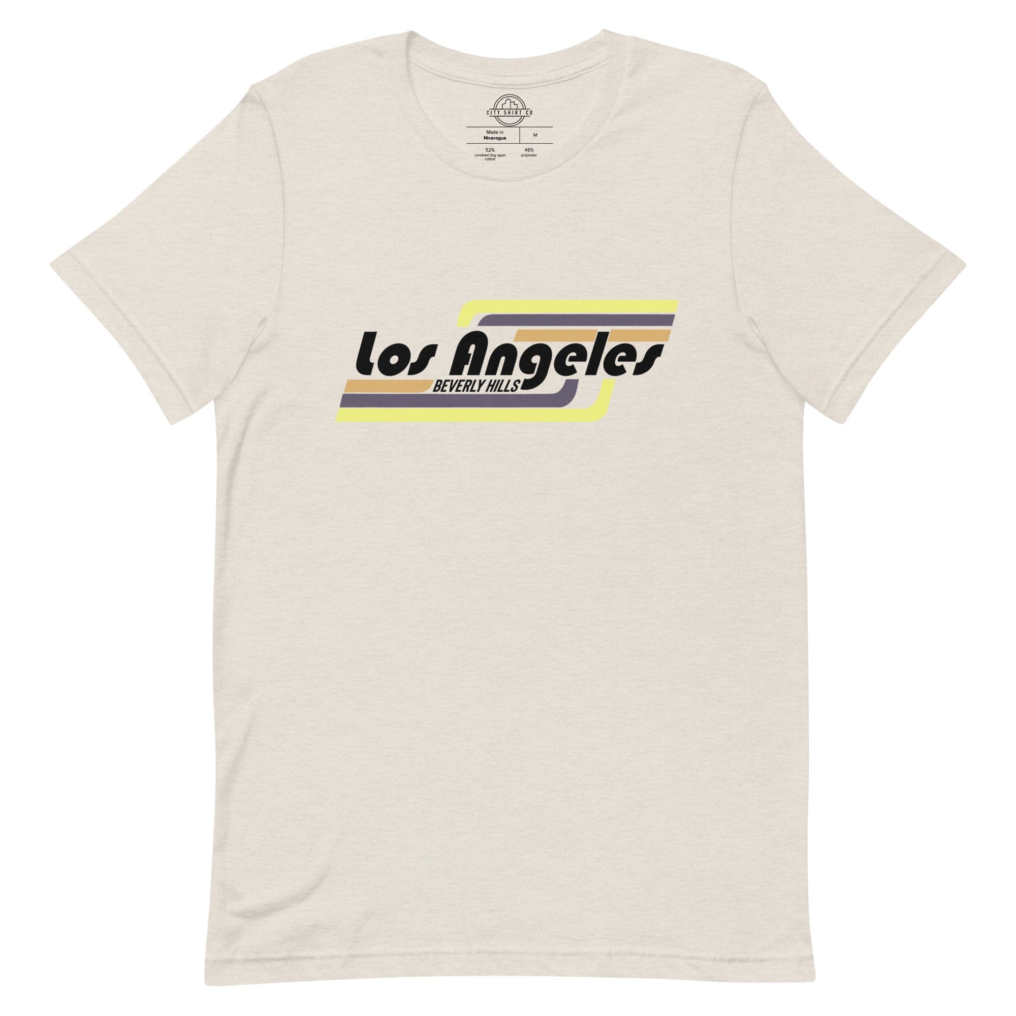 City Shirt Co Los Angeles | Beverly Hills Neighborhood T Shirt Heather Dust / S