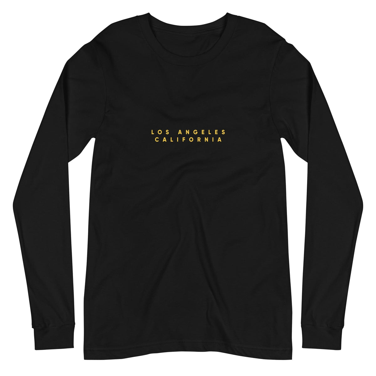 City Shirt Co Los Angeles City Comfort Long Sleeve T-Shirt Black / XS