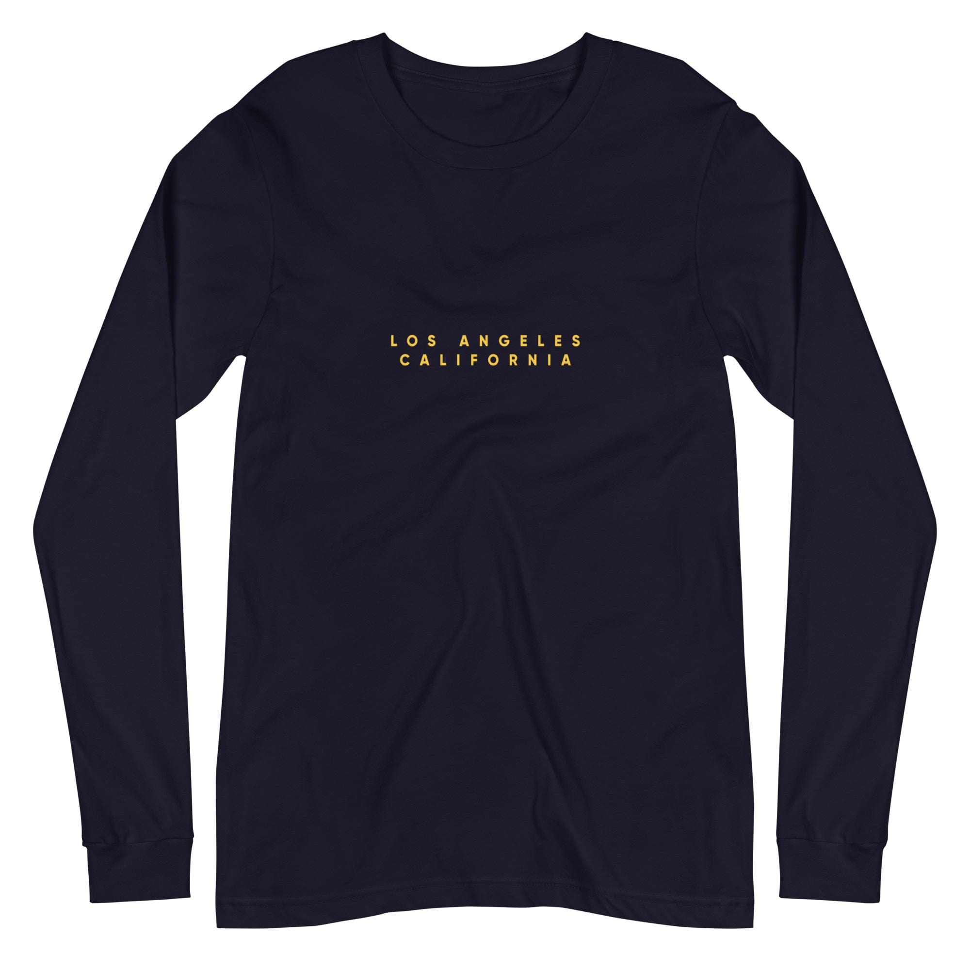 City Shirt Co Los Angeles City Comfort Long Sleeve T-Shirt Navy / XS