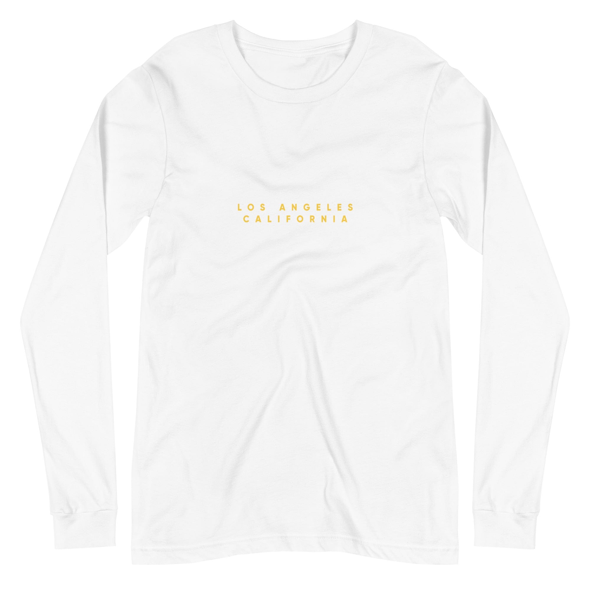 City Shirt Co Los Angeles City Comfort Long Sleeve T-Shirt White / XS