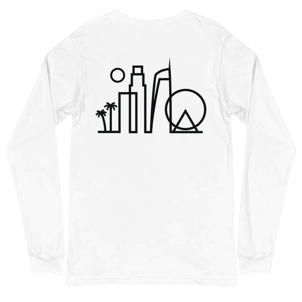 City Shirt Co Los Angeles Urban Dweller Back Print Long Sleeve T-Shirt