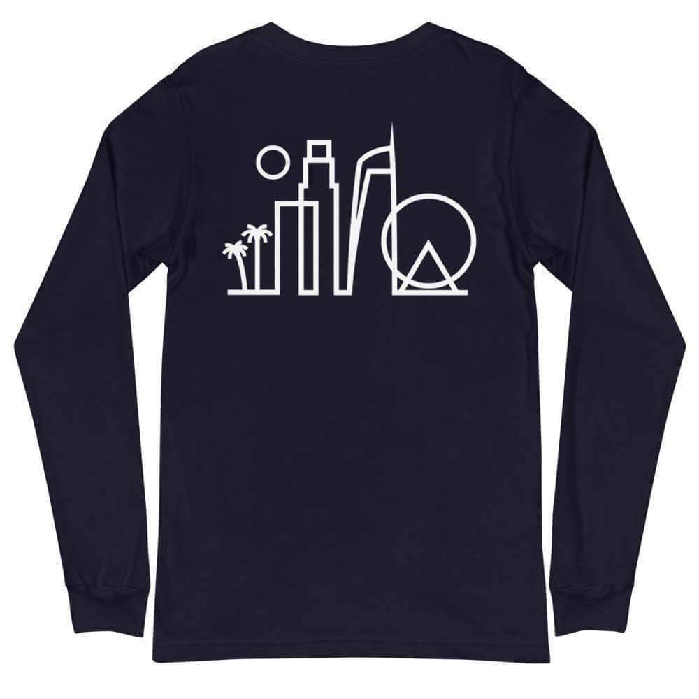 City Shirt Co Los Angeles Urban Dweller Back Print Long Sleeve T-Shirt