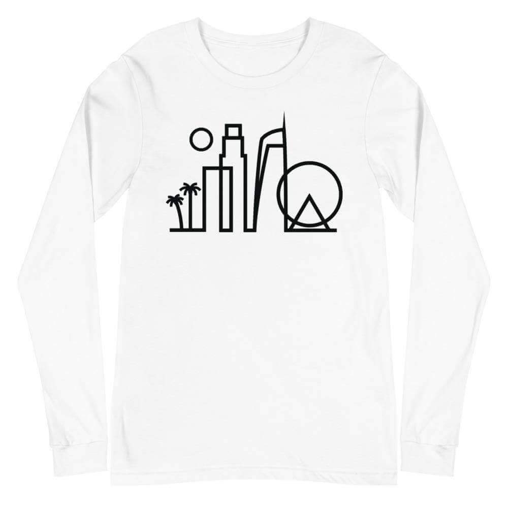 City Shirt Co Los Angeles Urban Dweller Long Sleeve T-Shirt White / XS