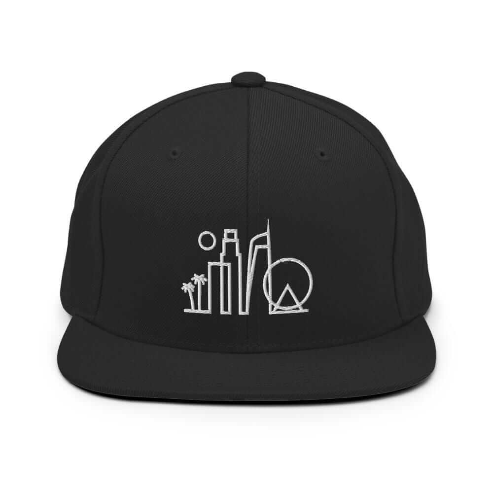 City Shirt Co Los Angeles Urban Dweller Snapback Hat Black
