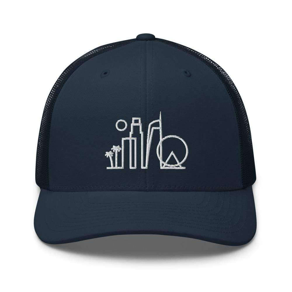 City Shirt Co Los Angeles Urban Dweller Trucker Hat Navy