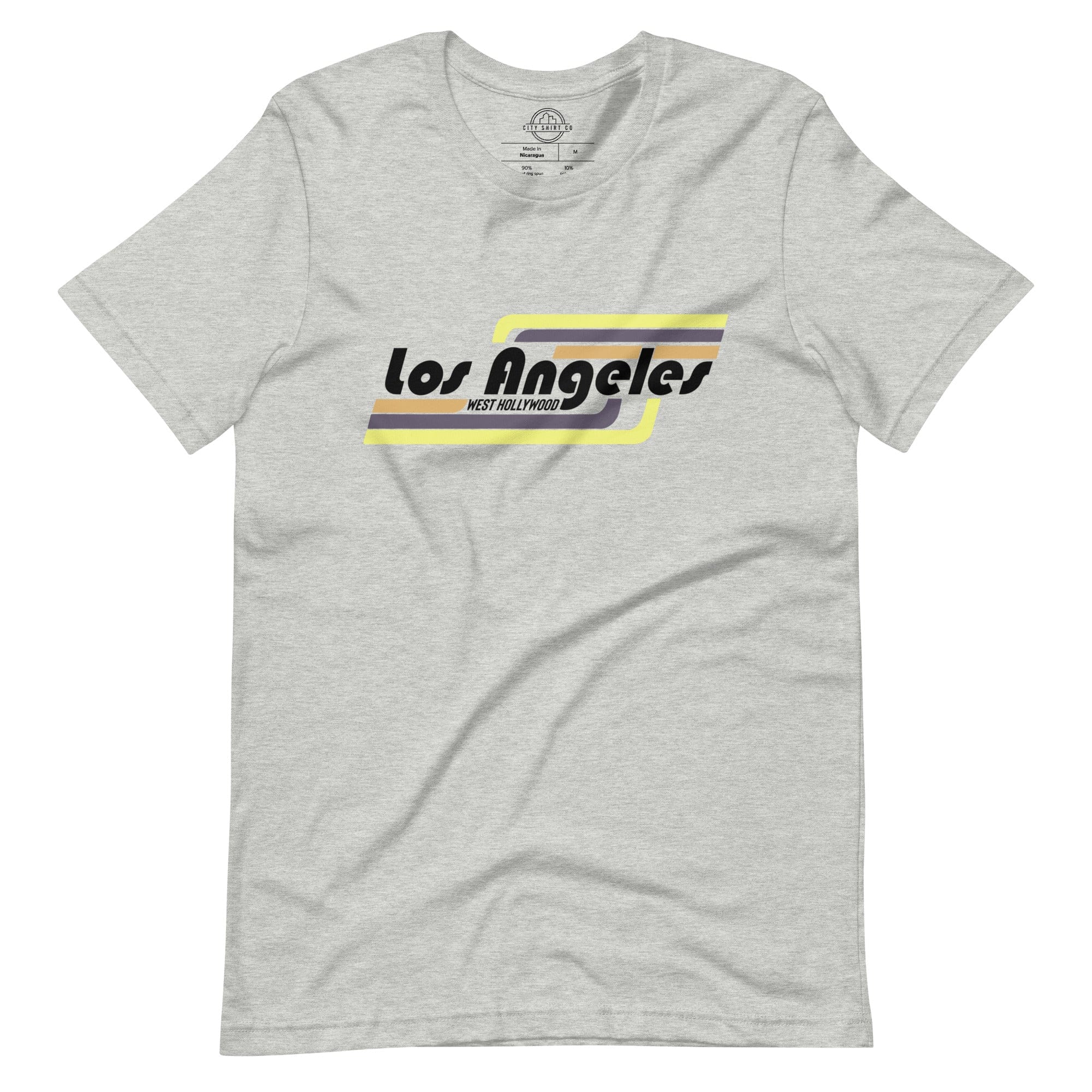 City Shirt Co Los Angeles | West Hollywood Neighborhood T Shirt Athletic Heather / XS