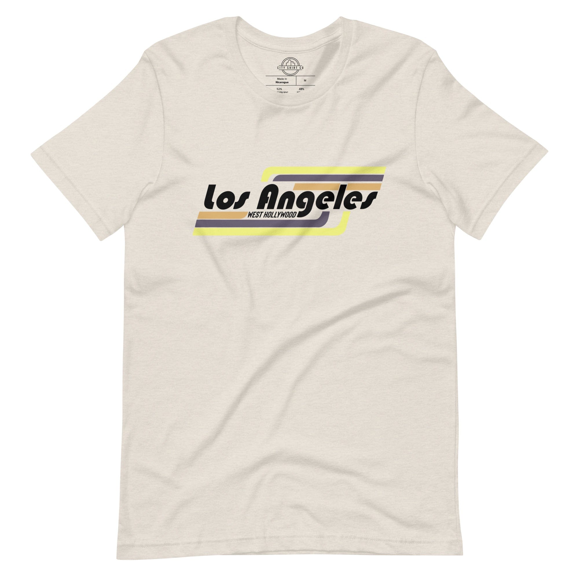 City Shirt Co Los Angeles | West Hollywood Neighborhood T Shirt Heather Dust / S