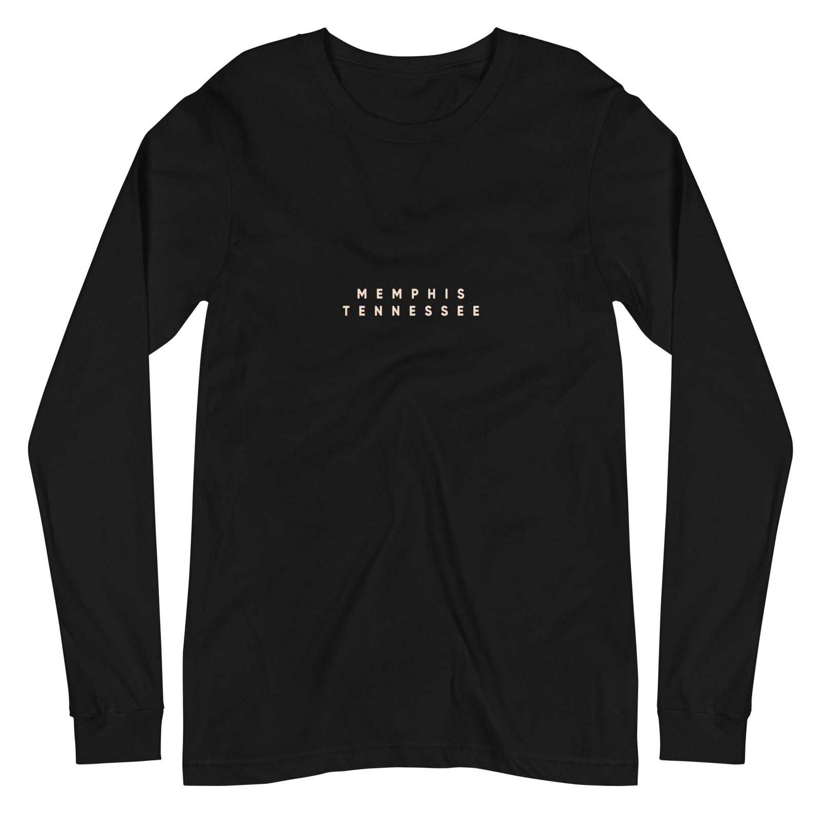 City Shirt Co Memphis City Comfort Long Sleeve T-Shirt Black / XS