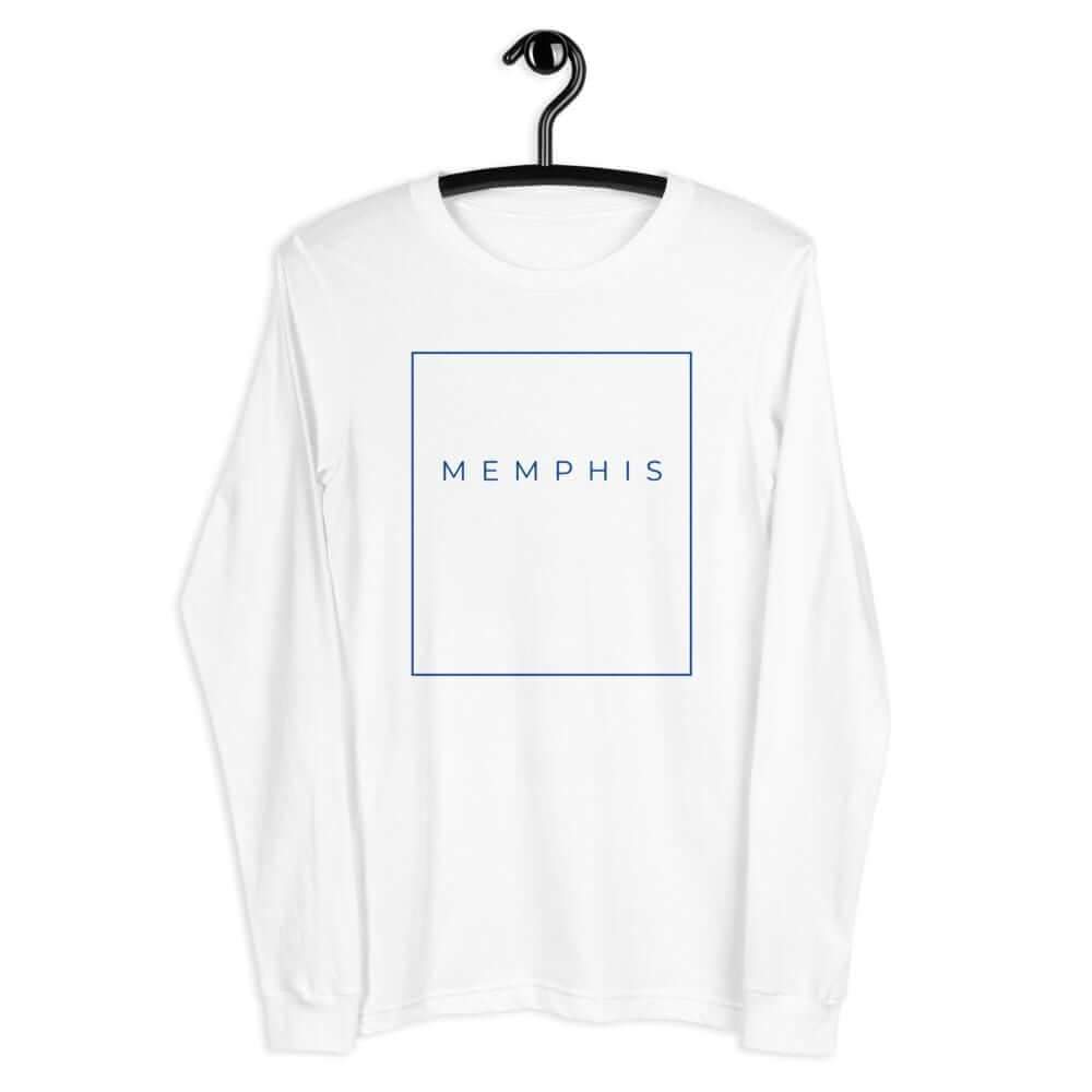 City Shirt Co Memphis Essential Long Sleeve T-Shirt White / XS Memphis Essential Long Sleeve T-Shirt | City Shirt Co