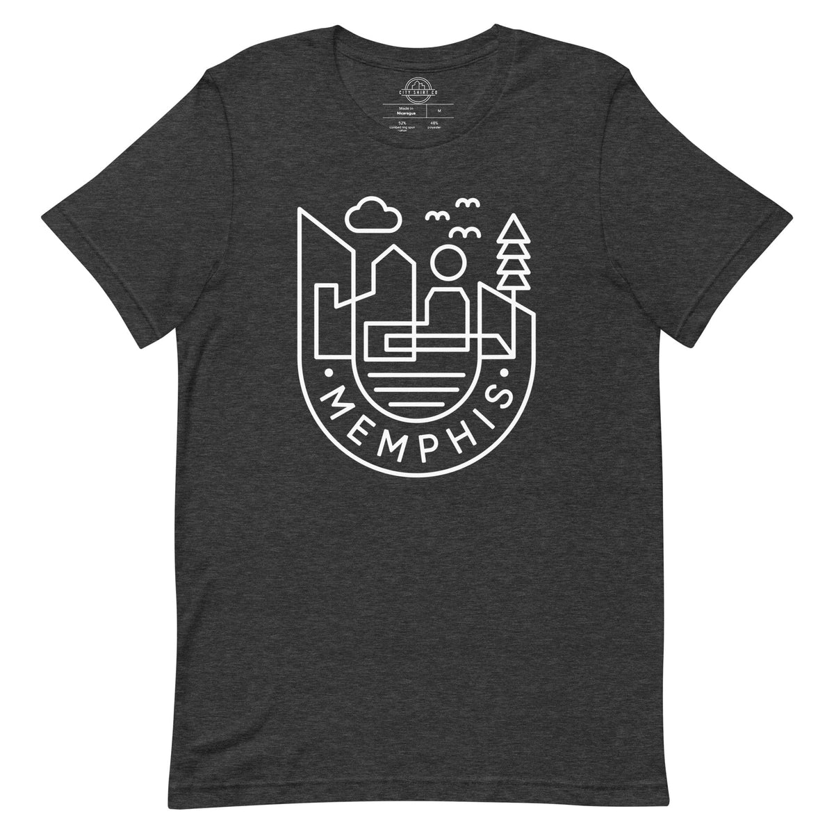 City Shirt Co Memphis Medallion T-Shirt Dark Grey Heather / S Memphis Medallion T-Shirt | 901 Quality Local Style | City Shirt Co