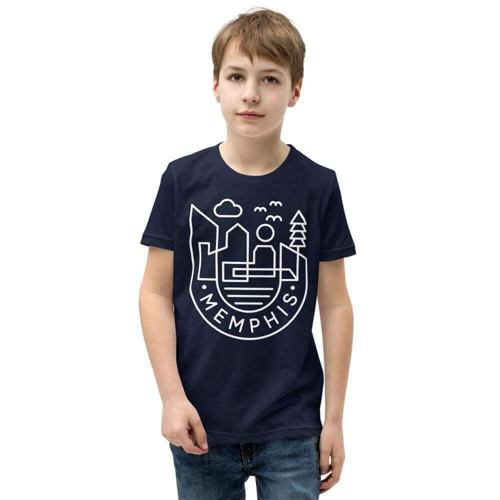 City Shirt Co Memphis Medallion Youth T-shirt Memphis Medallion Youth T-shirt | 901 Quality Local Style | City Shirt Co