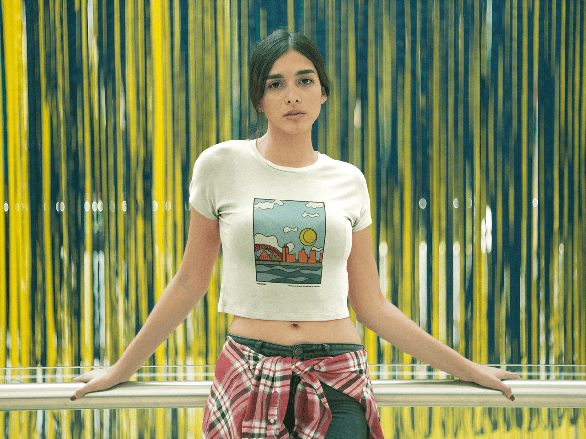 City Shirt Co Memphis Moments of Summer Crop T-Shirt