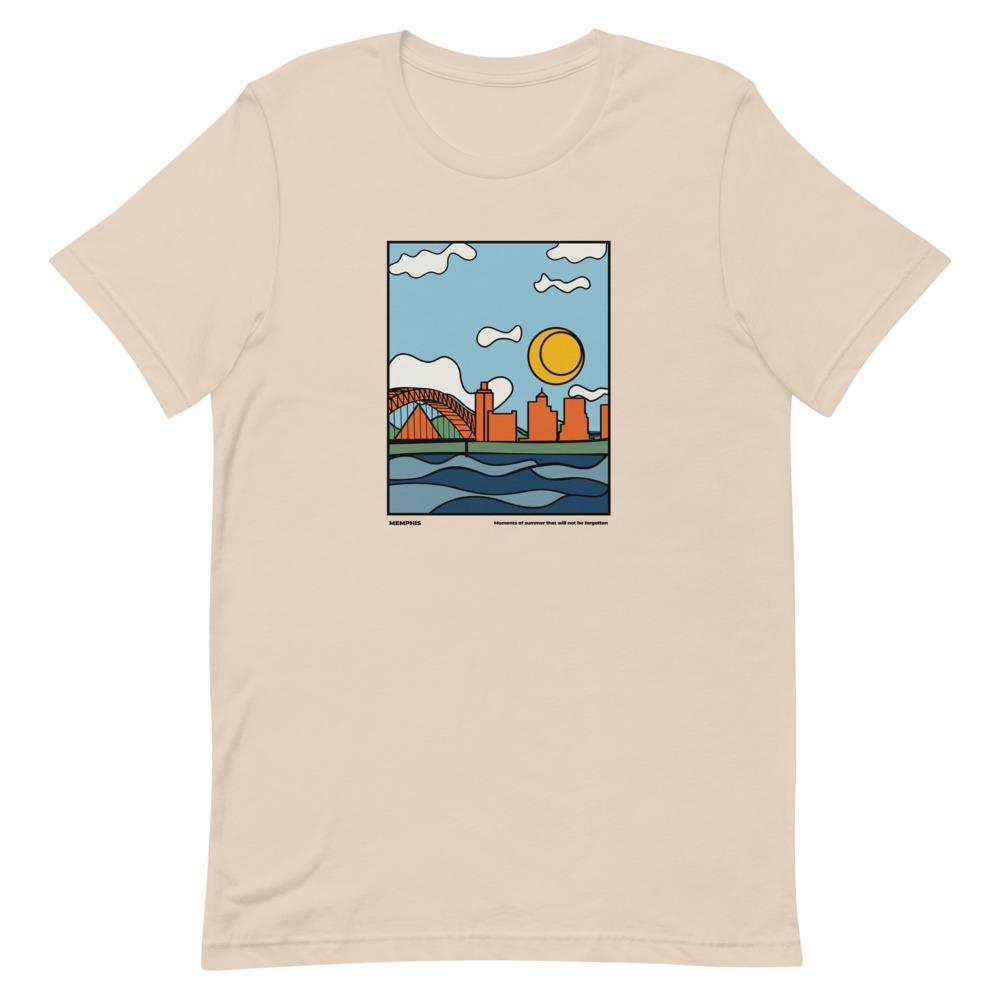 City Shirt Co Memphis Moments of Summer T-Shirt Soft Cream / S