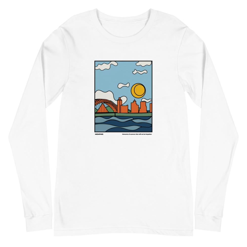 City Shirt Co Memphis Moments of Summer T-Shirt White / XS