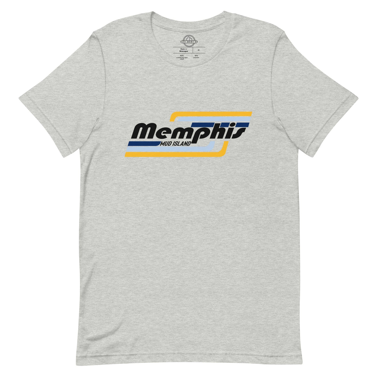 City Shirt Co Memphis | Mud Island Neighborhood T Shirt Athletic Heather / XS